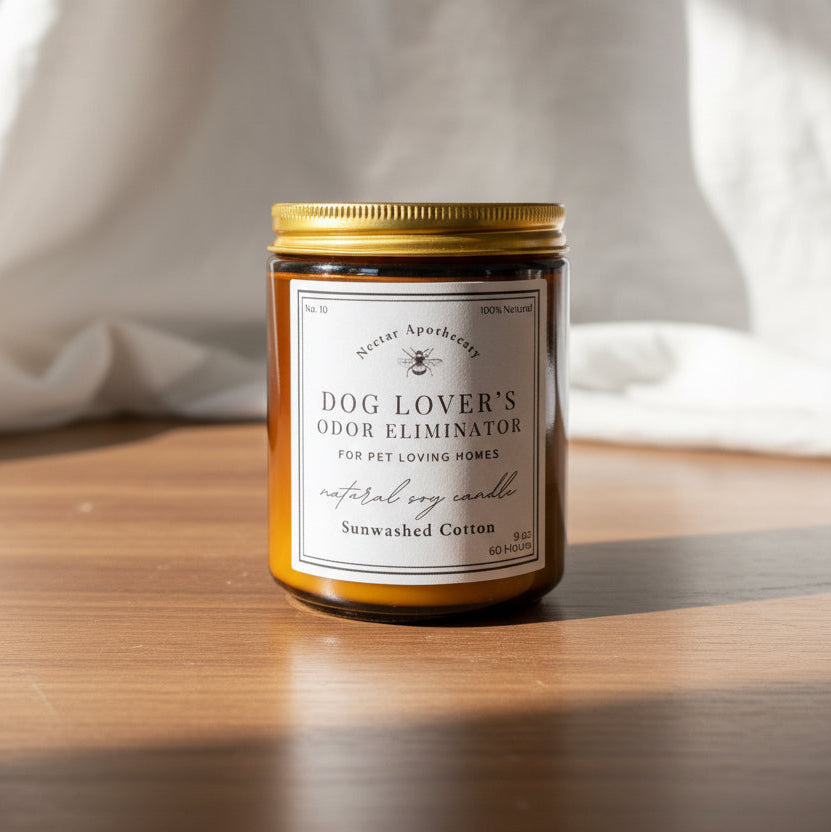 Pet-Safe Dog Odor Eliminating Candle (Groomer Tested, 14oz)